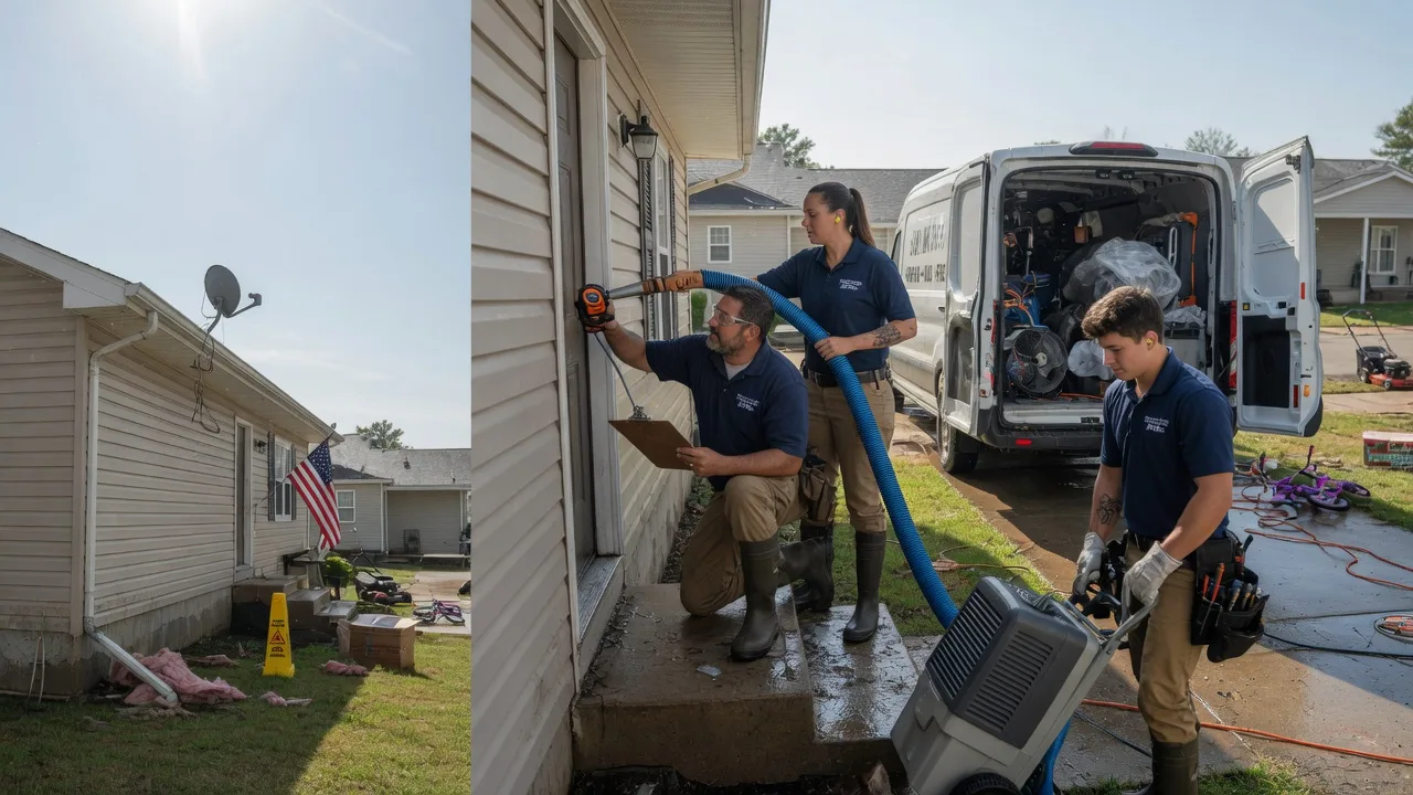 Ceiling Water Damage Restoration in Chouteau, OK near me